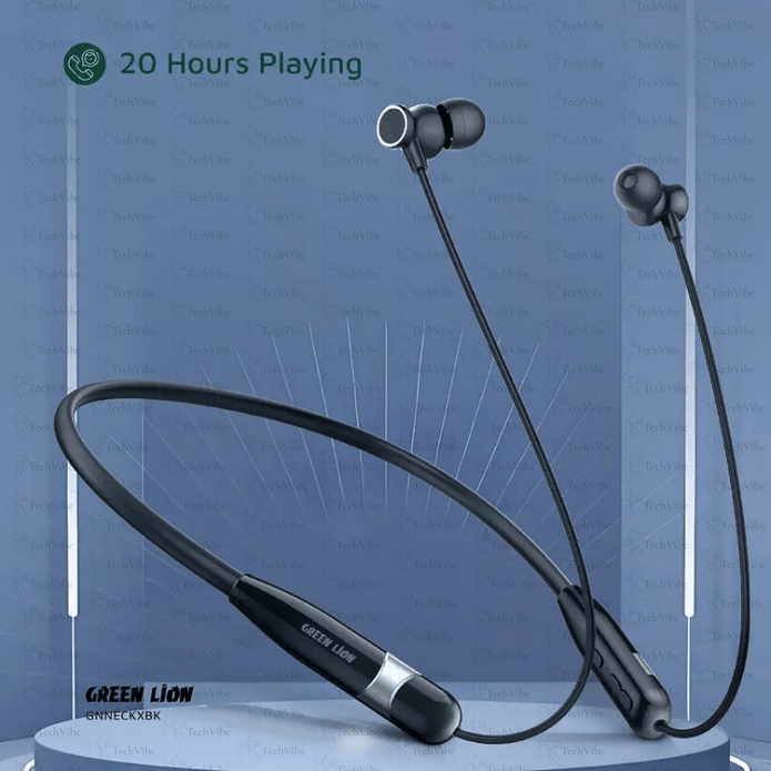 Green Lion Neck X Wireless Neckband - TechVibe