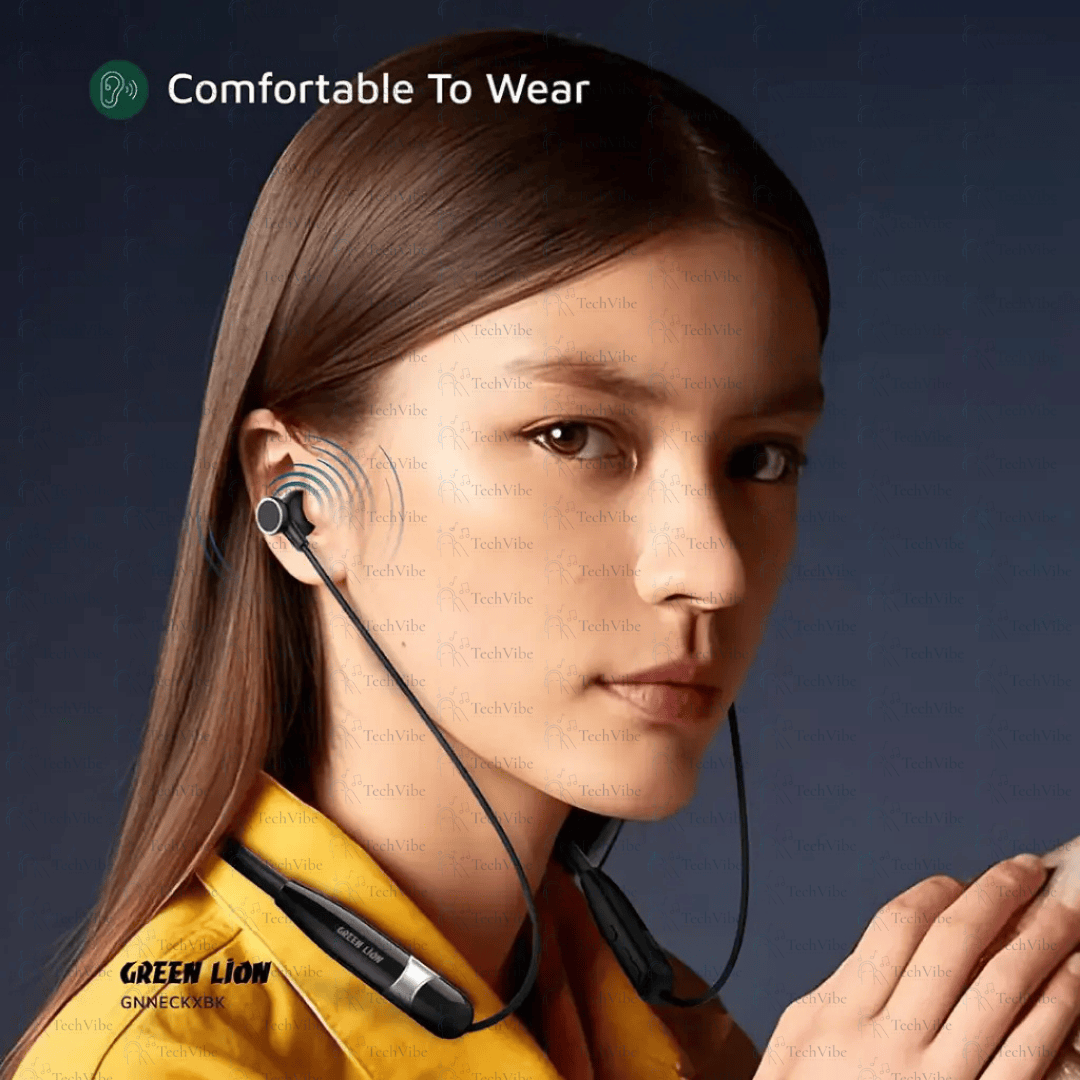 Green Lion Neck X Wireless Neckband - TechVibe