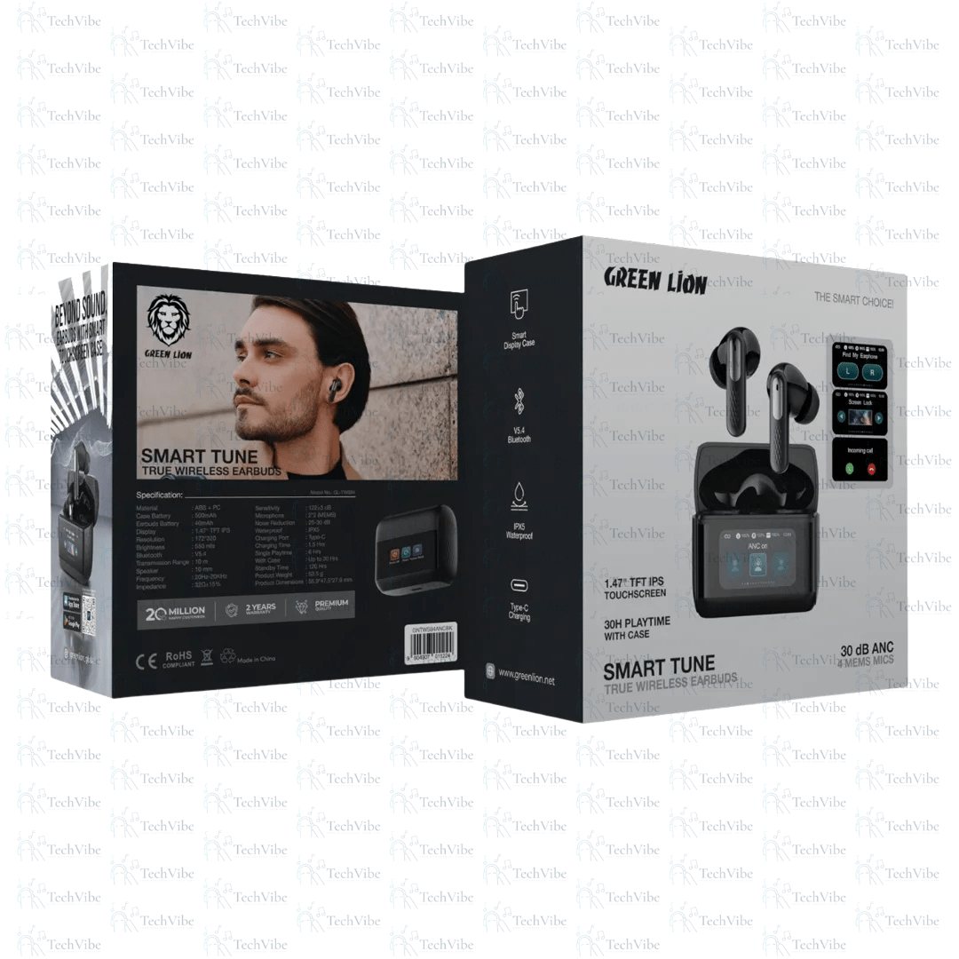 Green Lion Smart Tune True Wireless Earbuds ANC - TechVibe