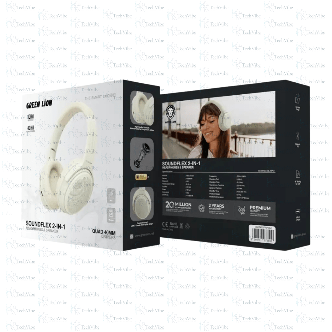 Green Lion SOUNDFLEX 2 - in - 1 Headphones and Speaker - TechVibe
