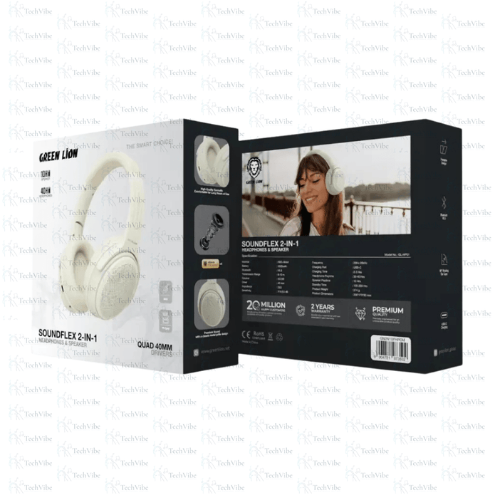 Green Lion SOUNDFLEX 2 - in - 1 Headphones and Speaker - TechVibe