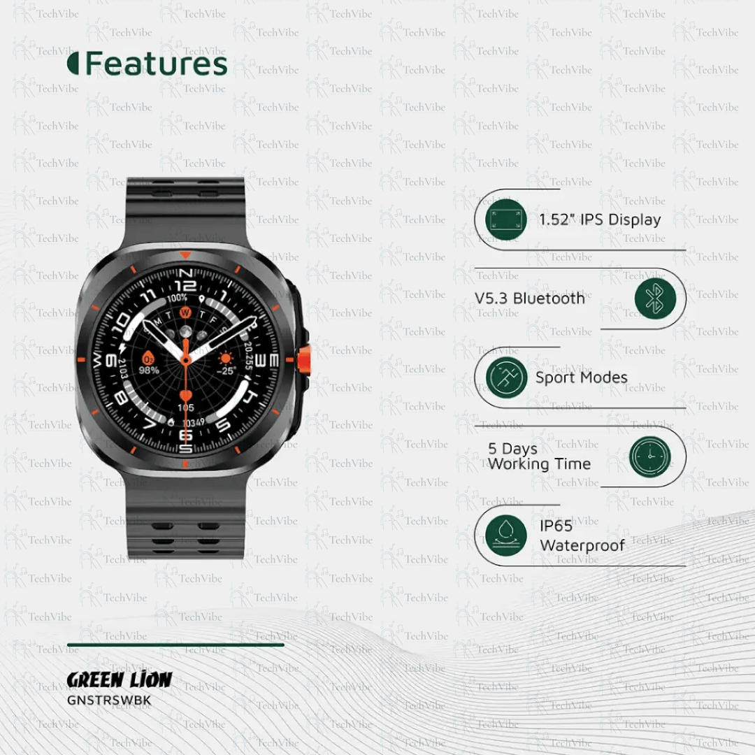 Green Lion Strive Smart Watch - TechVibe
