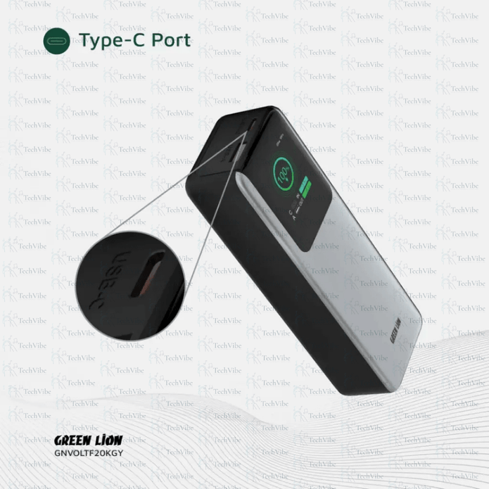 Green Lion Voltura 20000mAh Power Bank PD100W - TechVibe