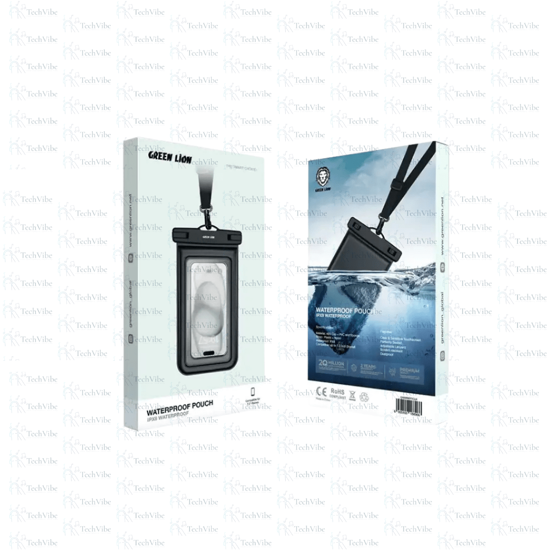 Green Lion Waterproof Pouch - TechVibe