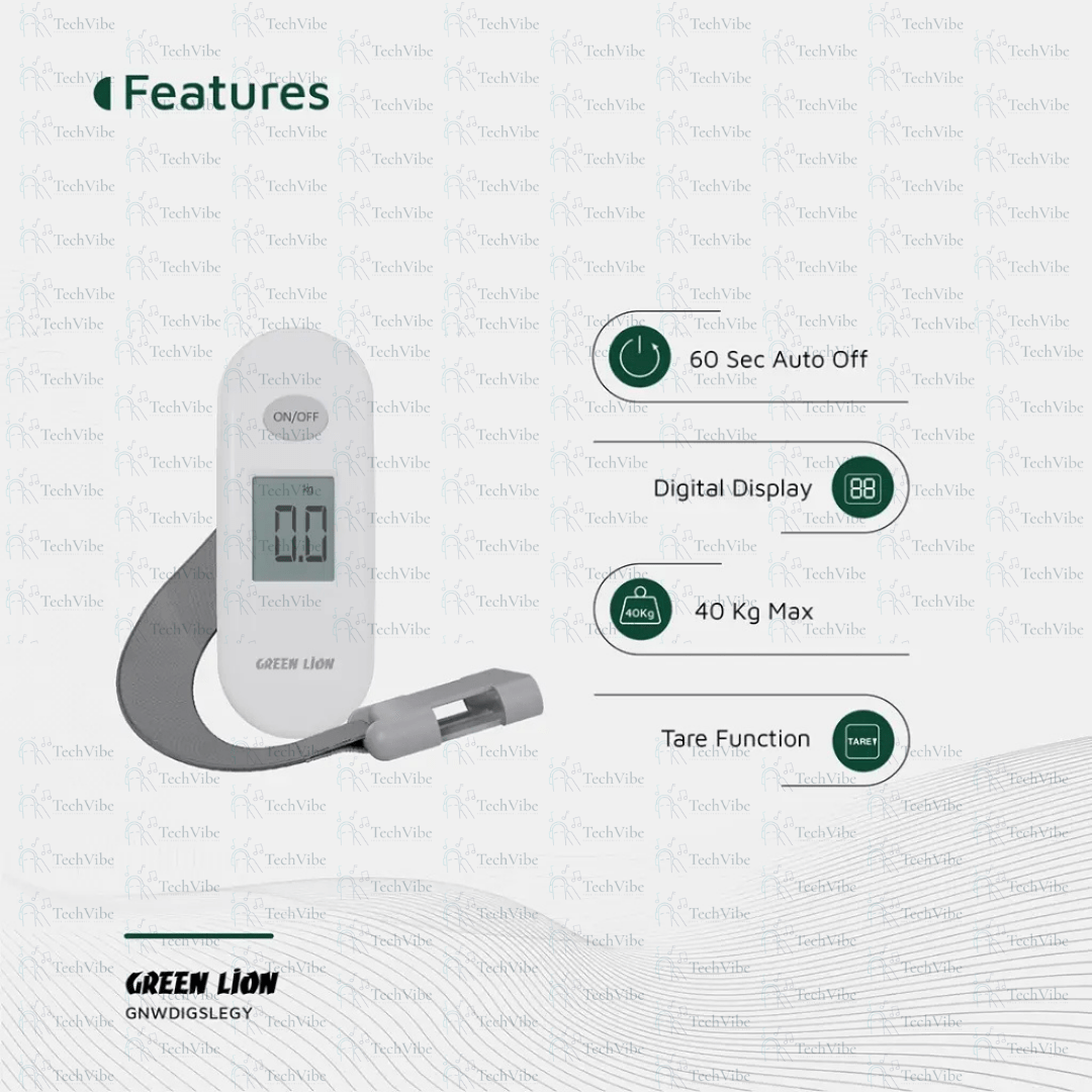 Green Lion Weight Mate Digital Luggage Scale - TechVibe