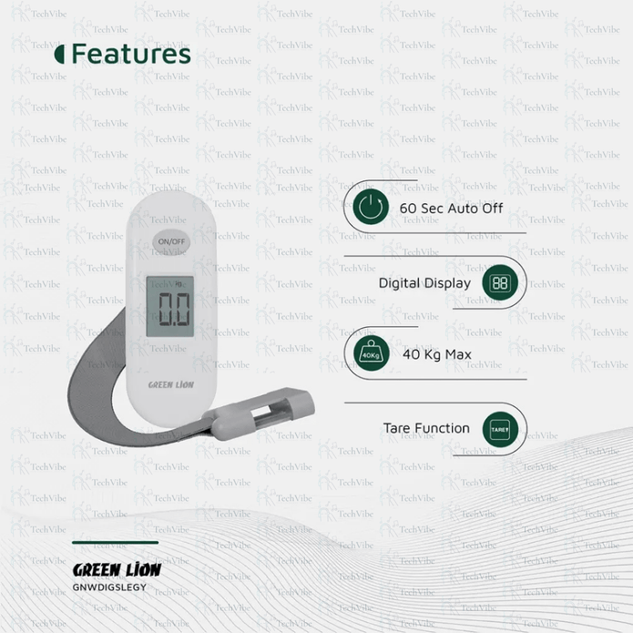 Green Lion Weight Mate Digital Luggage Scale - TechVibe