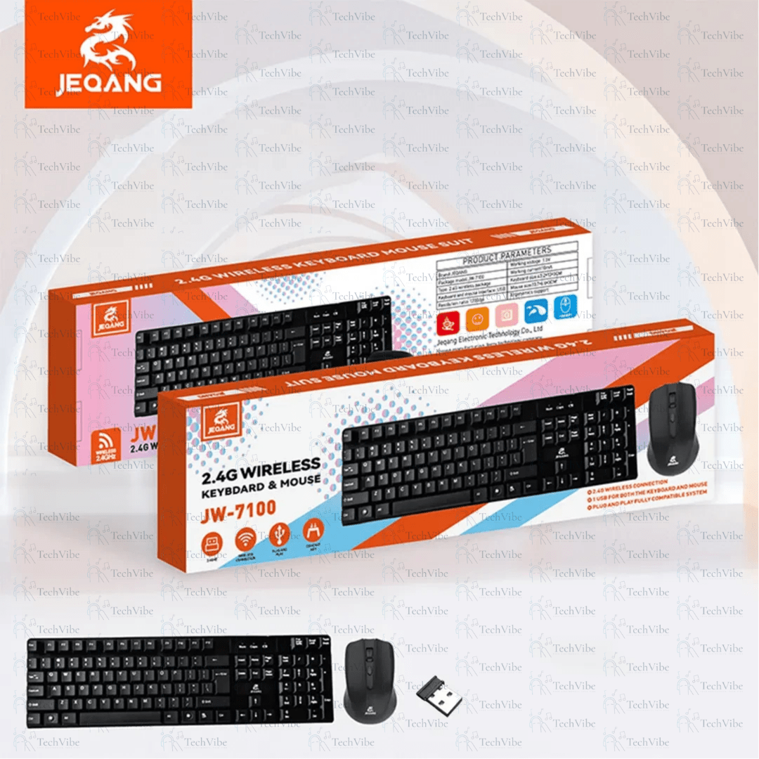 Jeqang 2.4G Wireless Keyboard And Mouse - TechVibe
