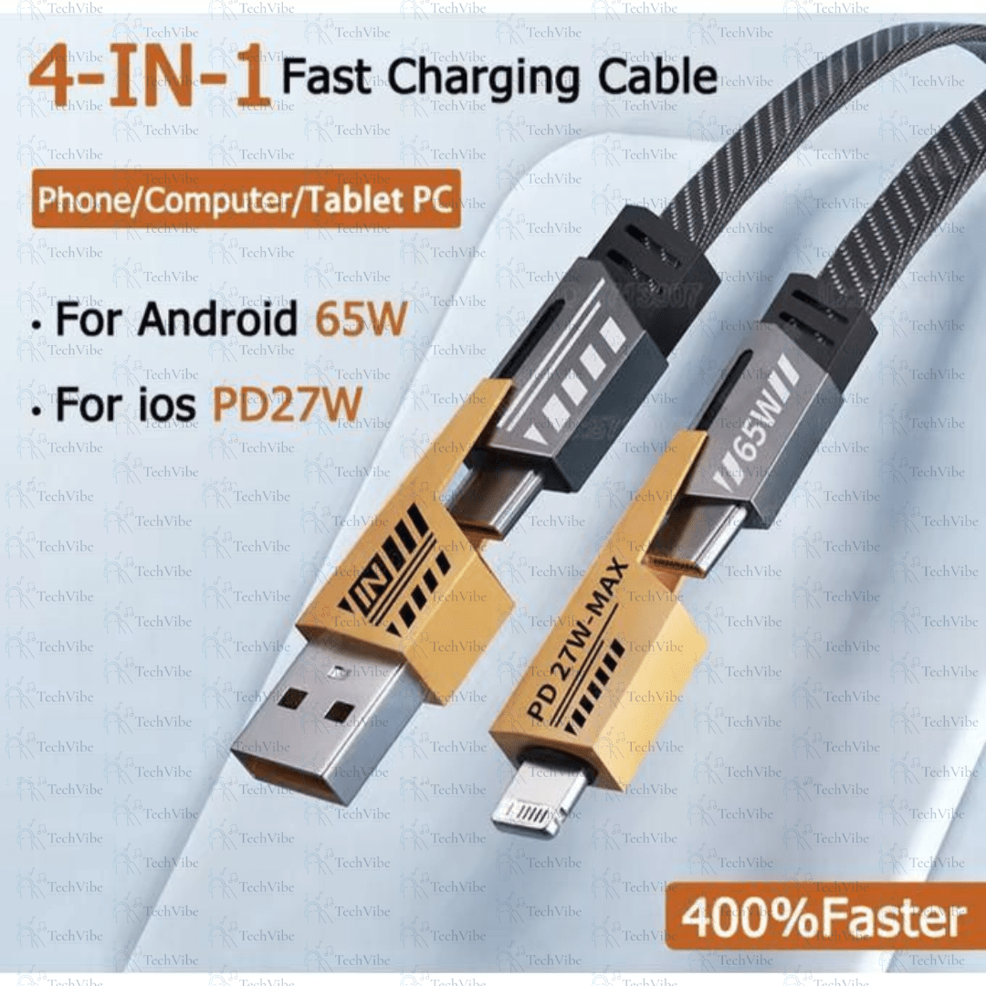 Jeqang 4In1 Fast Charging Data Cable - TechVibe