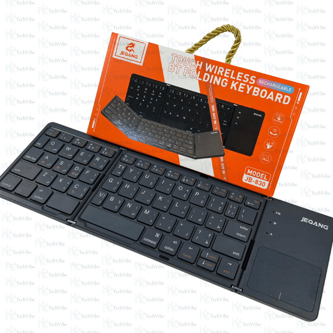 Jeqang Touch Wireless Bt Folding Keyboard - TechVibe