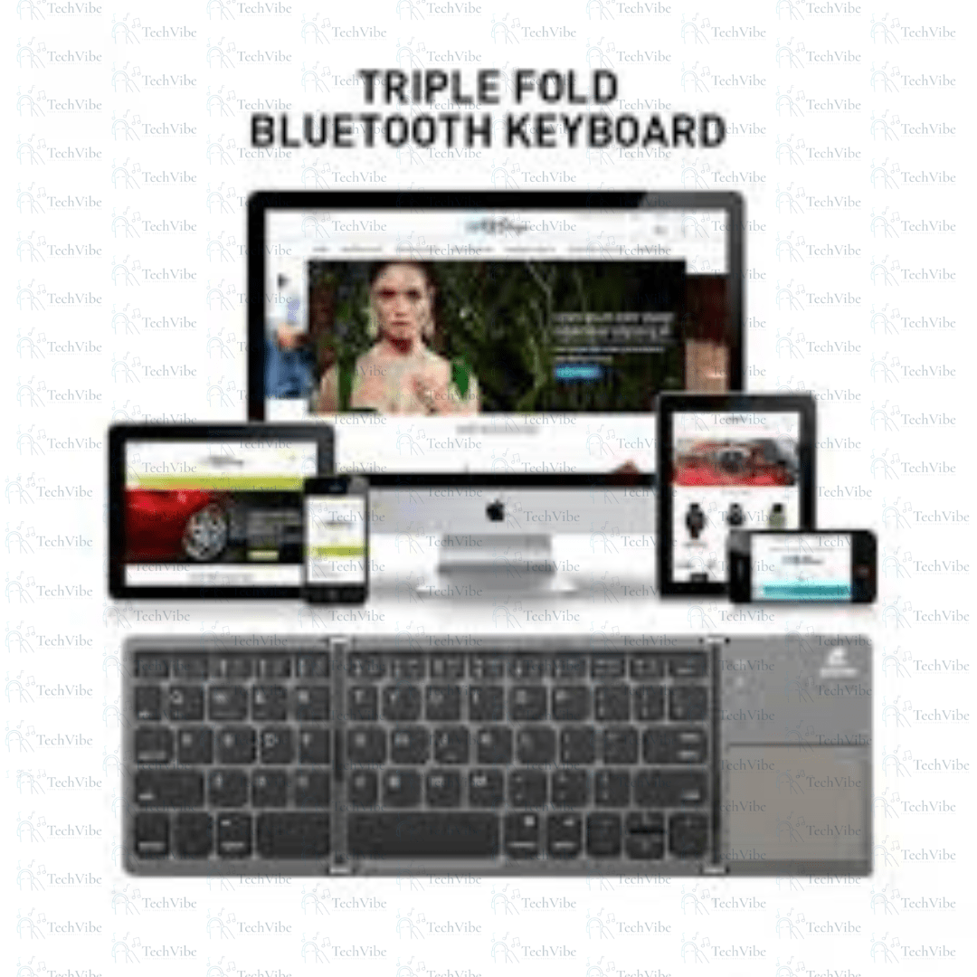 Jeqang Touch Wireless Bt Folding Keyboard - TechVibe