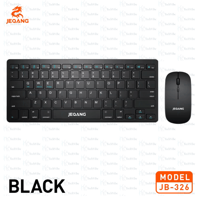 Jeqang Wireless Bt Keyboard Mouse Combo - TechVibe