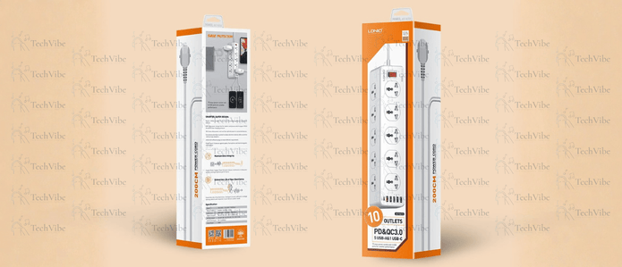 LDNIO 10 Ac Outlets Universal Power Strip Sc10610 - TechVibe