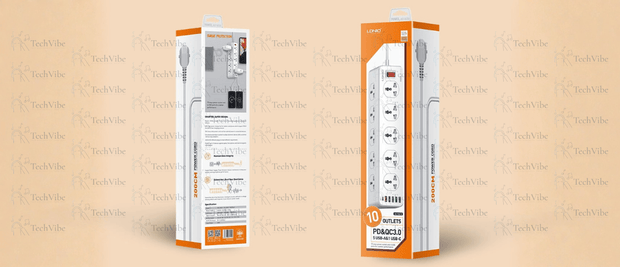 LDNIO 10 Ac Outlets Universal Power Strip Sc10610 - TechVibe