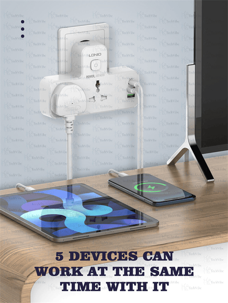 LDNIO 2 Ac Outlets Portable Extension Power Socket Sc2311 - TechVibe