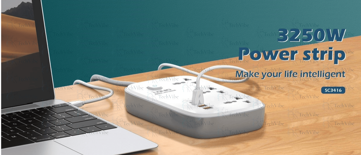 LDNIO 3 Ac Outlets 4 Usb Power Strip Sc3416 - TechVibe