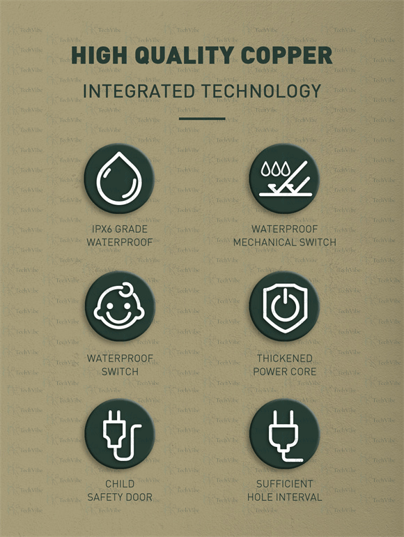 LDNIO 4 Ac Outlets Universal Power Strip Sc4408 - TechVibe