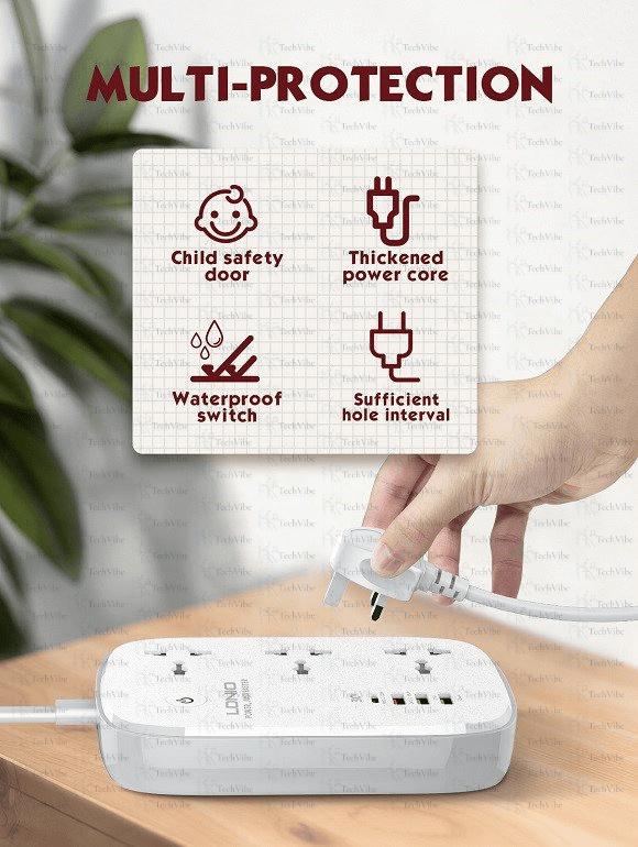 LDNIO Sc3451 Smart Charging Power Strip - TechVibe