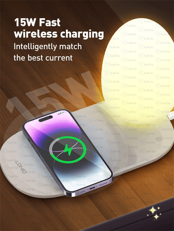 LDNIO Y3 Led Desk Lamp With Fast Wireless Charging Landscape Night Lamp - TechVibe