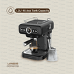 LePresso Retro Espresso Boiler Machine Gauge and Milk Steamer - TechVibe