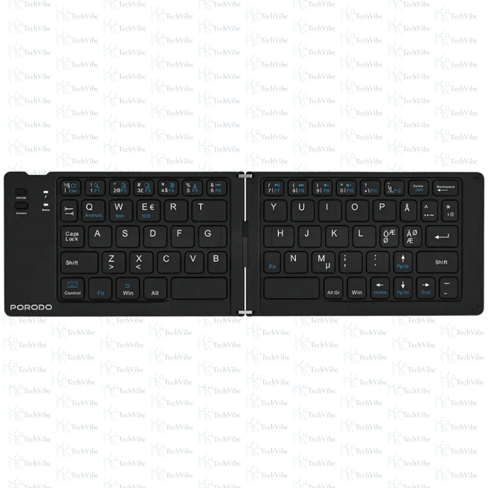 Porodo 6 - In - 1 Keyboard & Mouse Set - Black - TechVibe