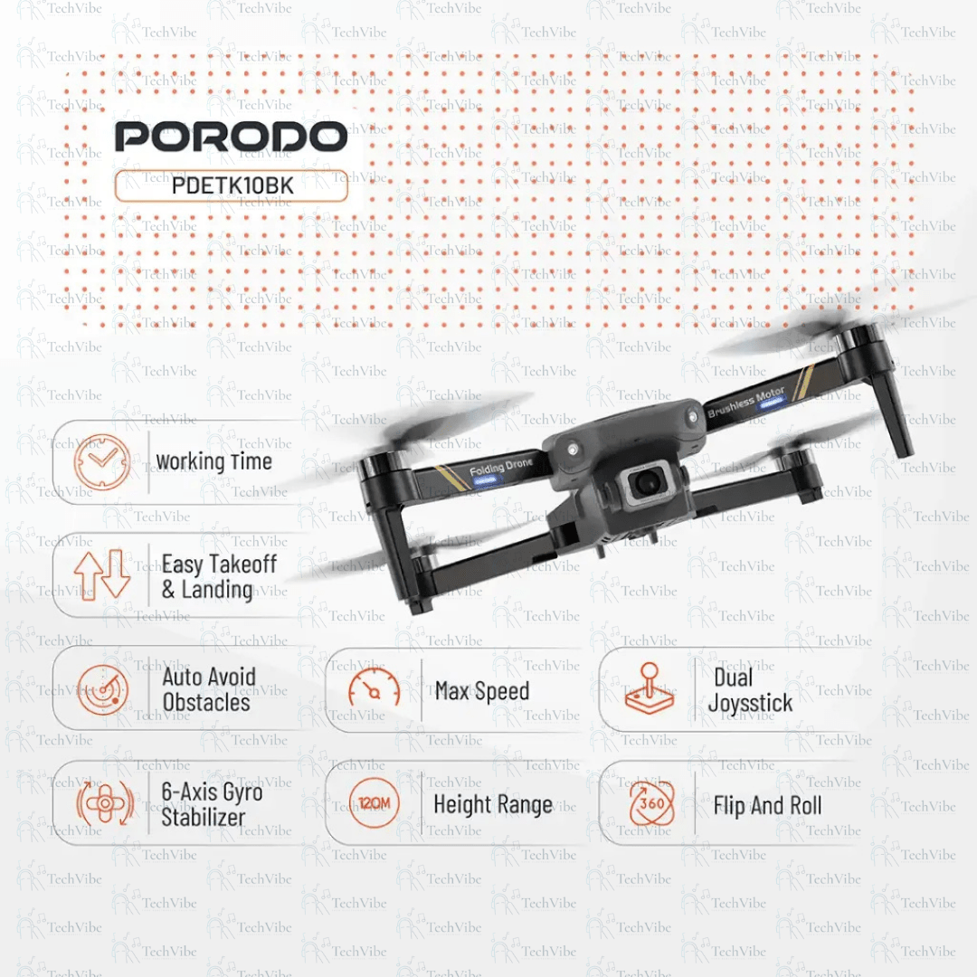Porodo Aero View Drone - TechVibe