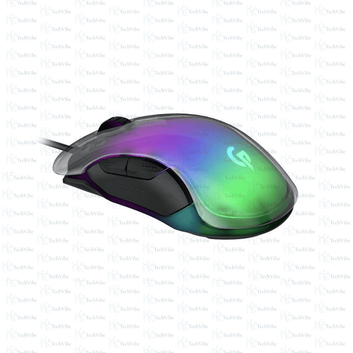Porodo Gaming Mouse RGB 8D Crystal Shell 12800 DPI - TechVibe