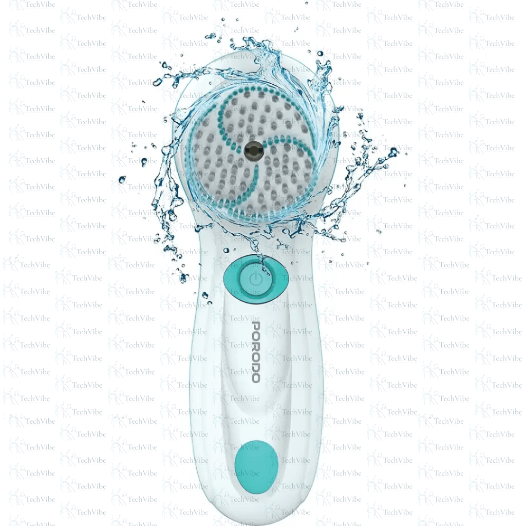 Porodo Lifestyle 4 in 1 Facial Cleansing Brush - White - TechVibe