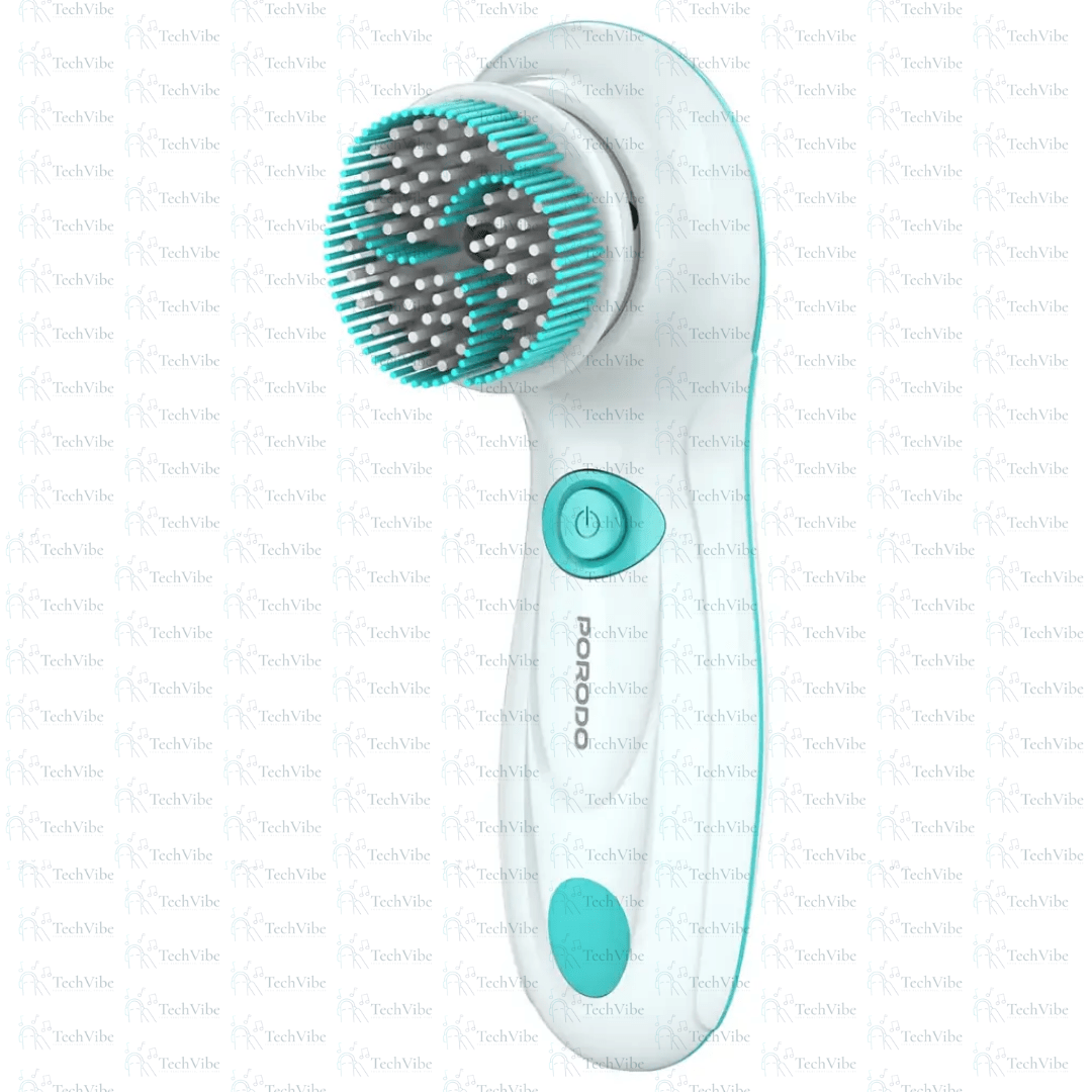 Porodo Lifestyle 4 in 1 Facial Cleansing Brush - White - TechVibe
