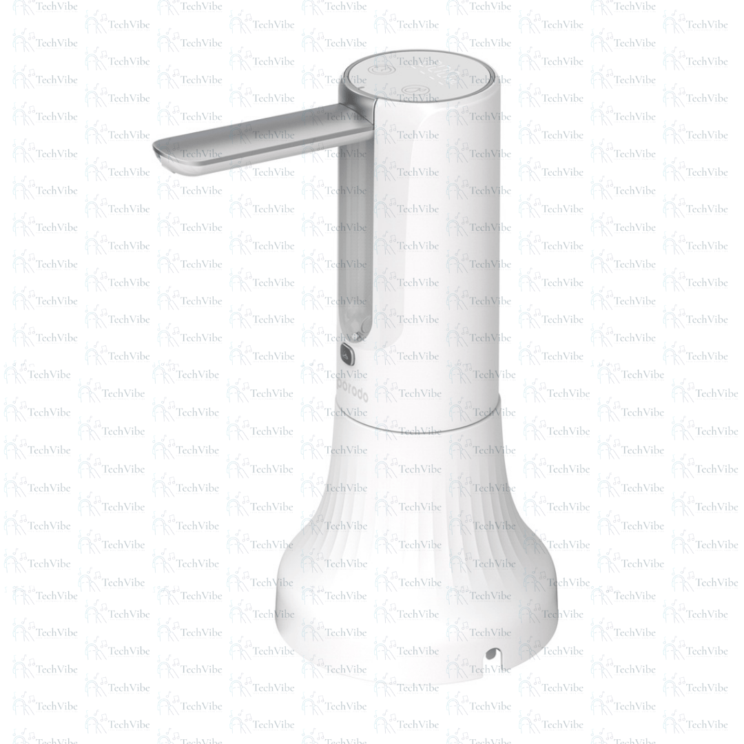 Porodo Lifestyle Bottle & Tabletop Water Pump Digital Display And Touch Control - White - TechVibe