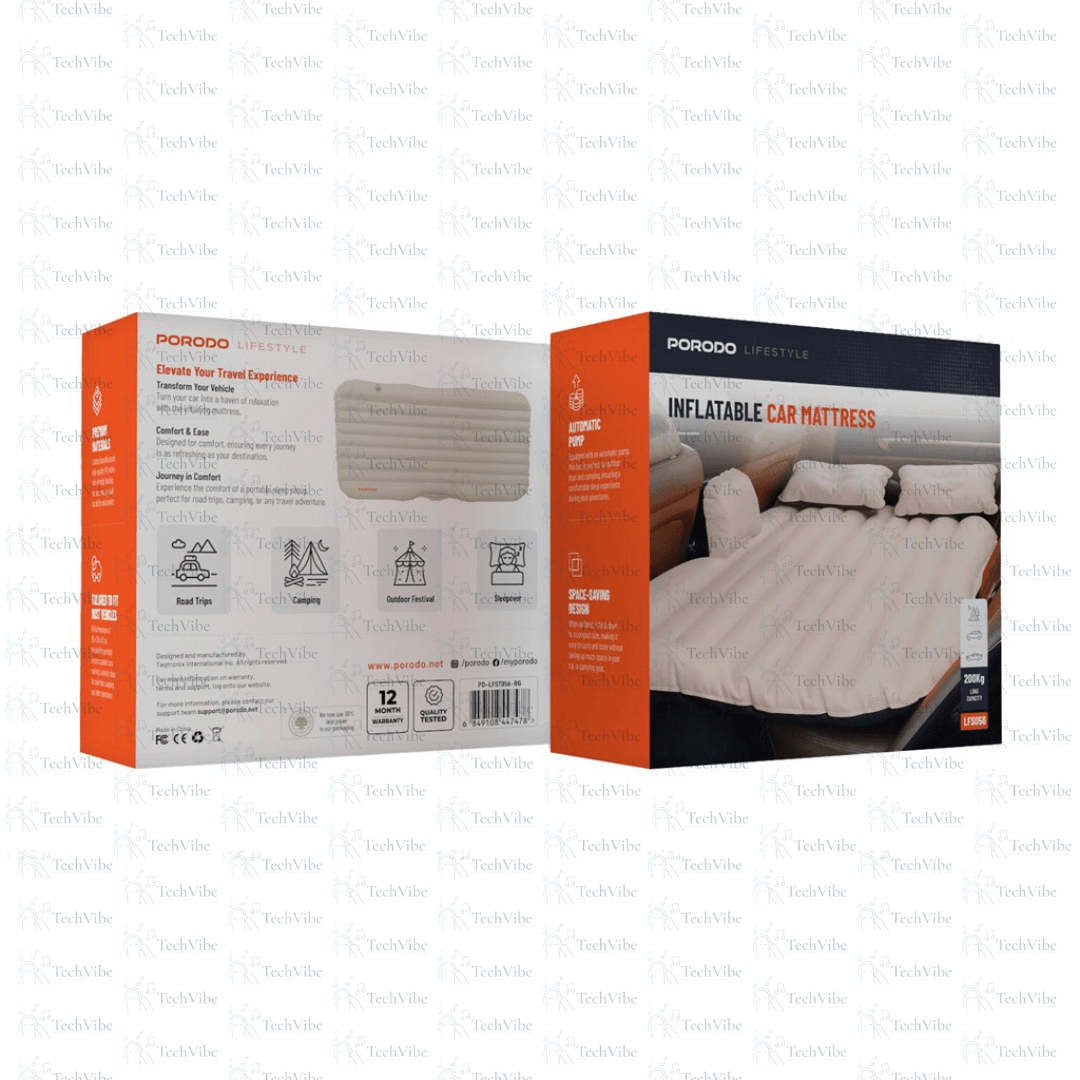 Porodo Lifestyle Car Mattress - Beige - TechVibe