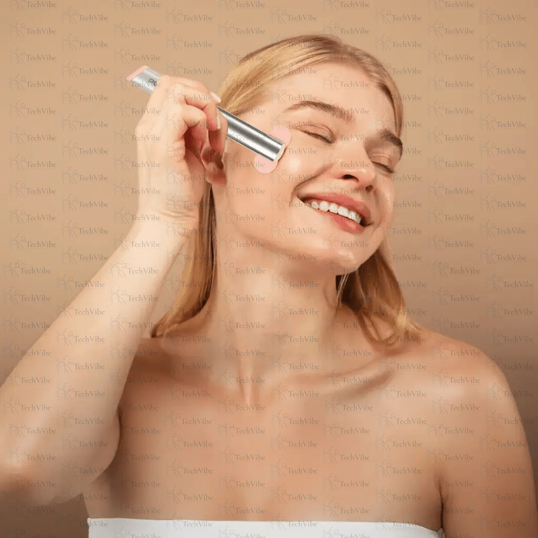 Porodo Lifestyle Electrical Eye Massage Stick - Silver White - TechVibe