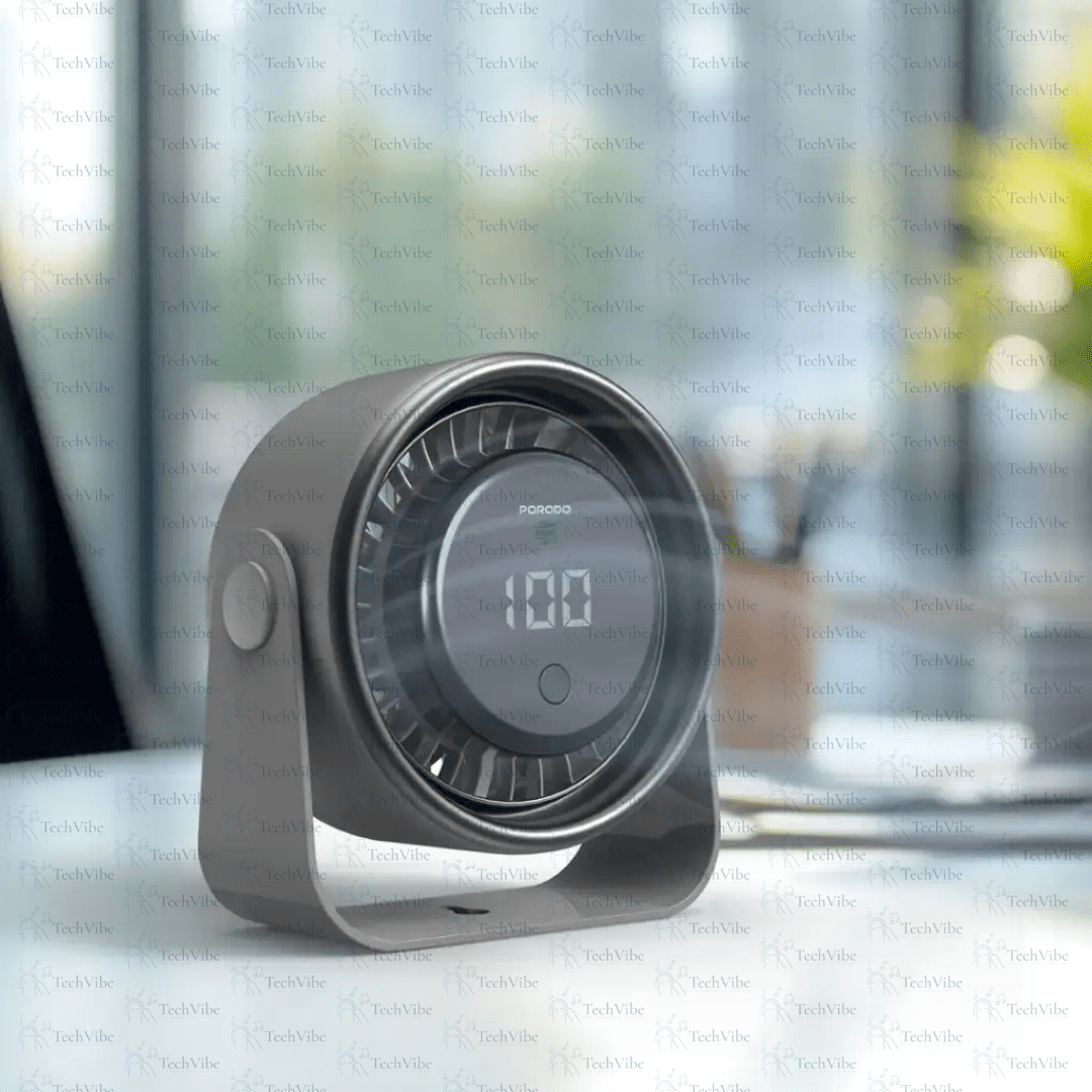 Porodo Lifestyle Flura Mini Cooling Fan With Desktop & Wall Mount - TechVibe