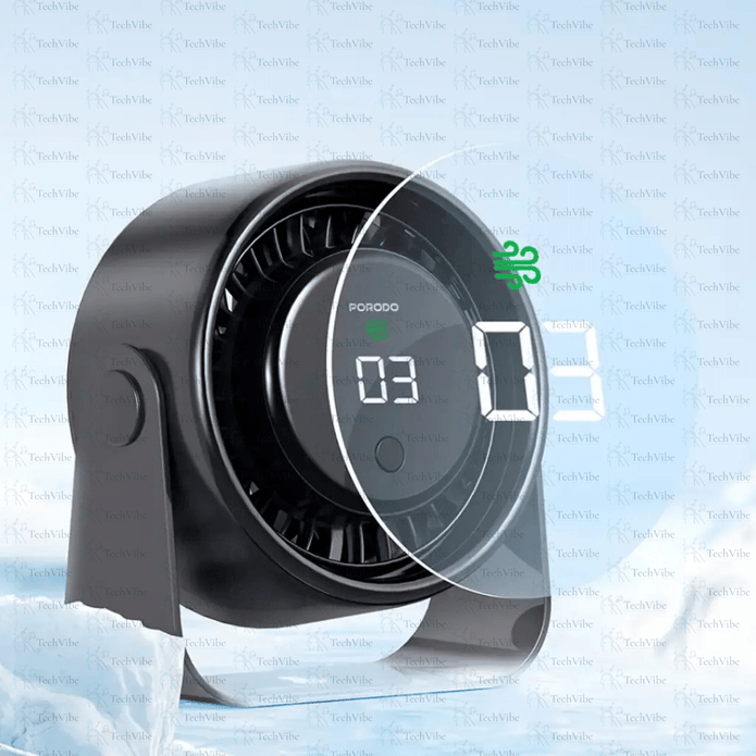Porodo Lifestyle Flura Mini Cooling Fan With Desktop & Wall Mount - TechVibe