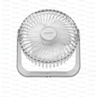 Porodo Lifestyle Portable Transparent Cooling Fan - Clear - TechVibe