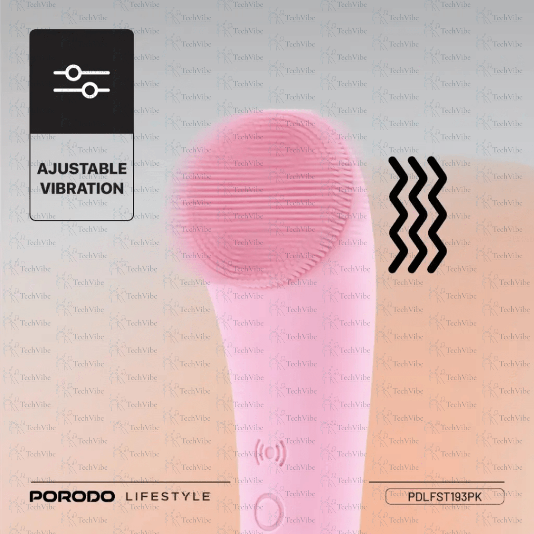 Porodo Lifestyle Sonic Vibration Facial Cleansing Brush - TechVibe