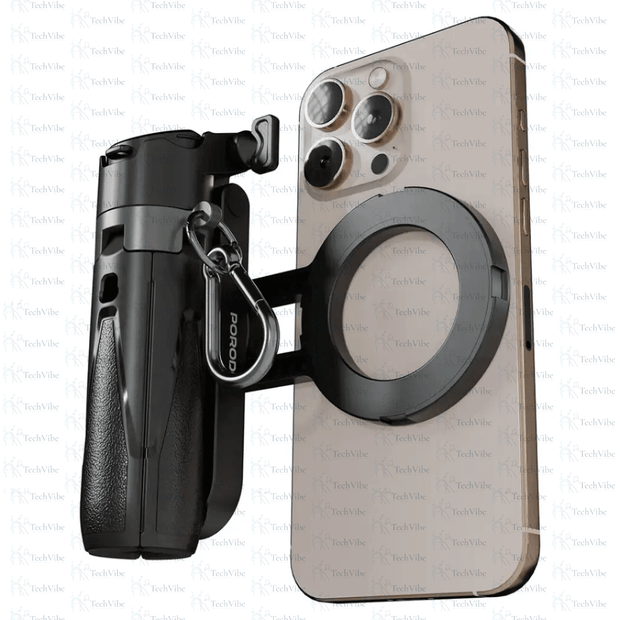 Porodo Quad - Base Selfie Stick with 360° Full Angle Rotation - TechVibe