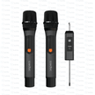 Porodo Soundtec Duo Mic Aluminum Rechargeable Wireless Microphone - TechVibe