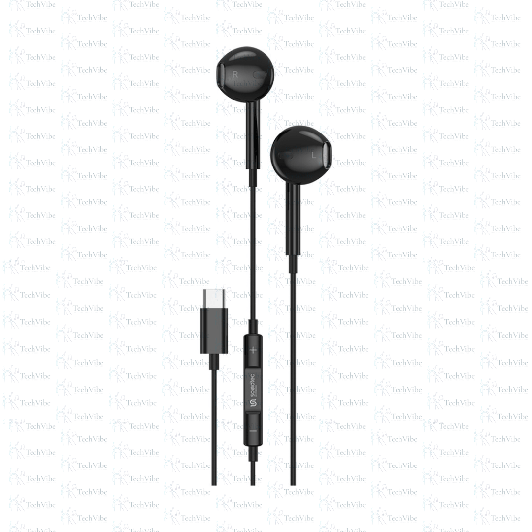 Porodo Soundtec Stereo Earphones Type - C with High - Clarify Mic - TechVibe
