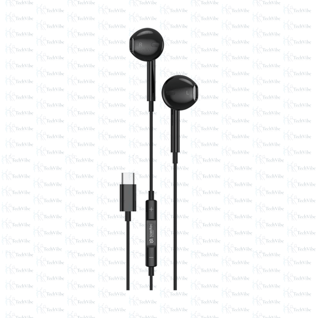Porodo Soundtec Stereo Earphones Type - C with High - Clarify Mic - TechVibe