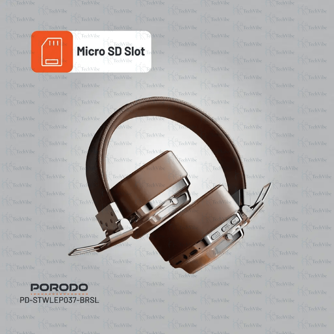 Porodo Soundtec Vintage Wireless ENC Headphone - TechVibe