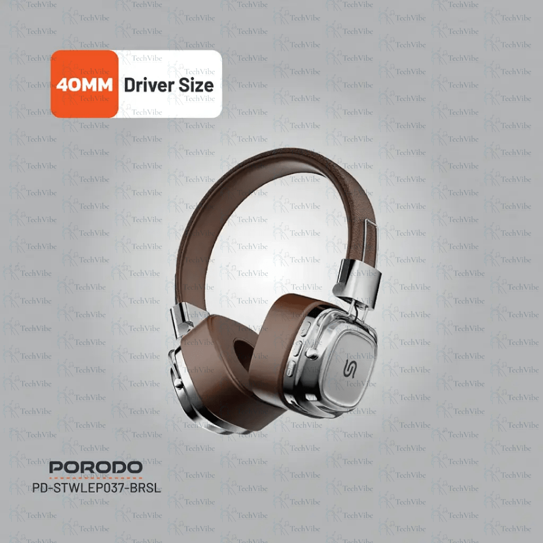 Porodo Soundtec Vintage Wireless ENC Headphone - TechVibe