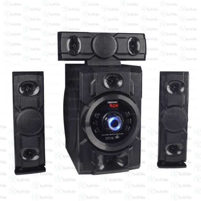 Qsonic 4 - Piece Microphone Speaker Model Dj - 6351 - TechVibe