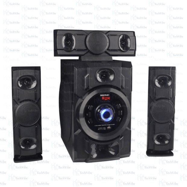 Qsonic 4 - Piece Microphone Speaker Model Dj - 6351 - TechVibe