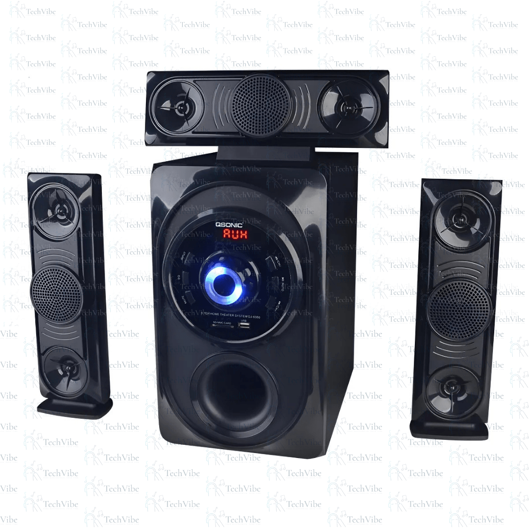 Qsonic Minicomponente Dj - 6350 Negro Con Bluetooth - TechVibe