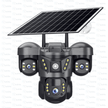 SecurityPro 12Mp Triple Lens 4G 360 Solar Security Camera Solar Panel - TechVibe
