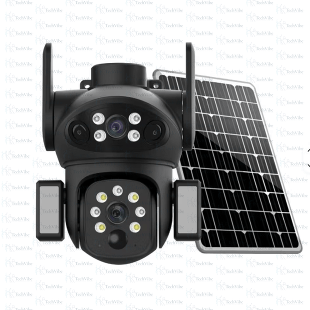 SecurityPro Solar 2K Smart Camera | Wireless Outdoor Security Cam With Night Vision & Motion Detection - TechVibe