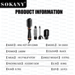 Sokany 1400W 4 - In - 1 Hot Air Comb With 4 Styling Brushes - TechVibe