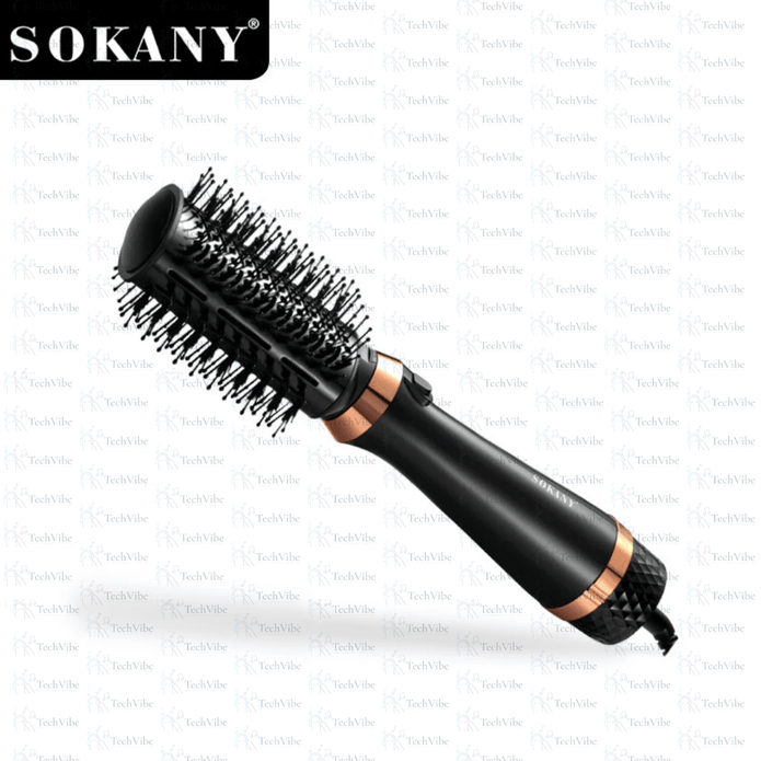 Sokany 1400W 4 - In - 1 Hot Air Comb With 4 Styling Brushes - TechVibe
