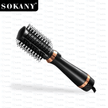 Sokany 1400W 4 - In - 1 Hot Air Comb With 4 Styling Brushes - TechVibe