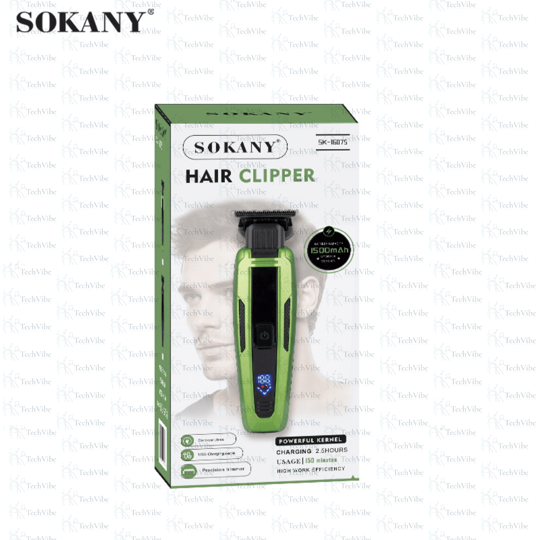 Sokany Cordless Hair Clipper 1500Mah - TechVibe